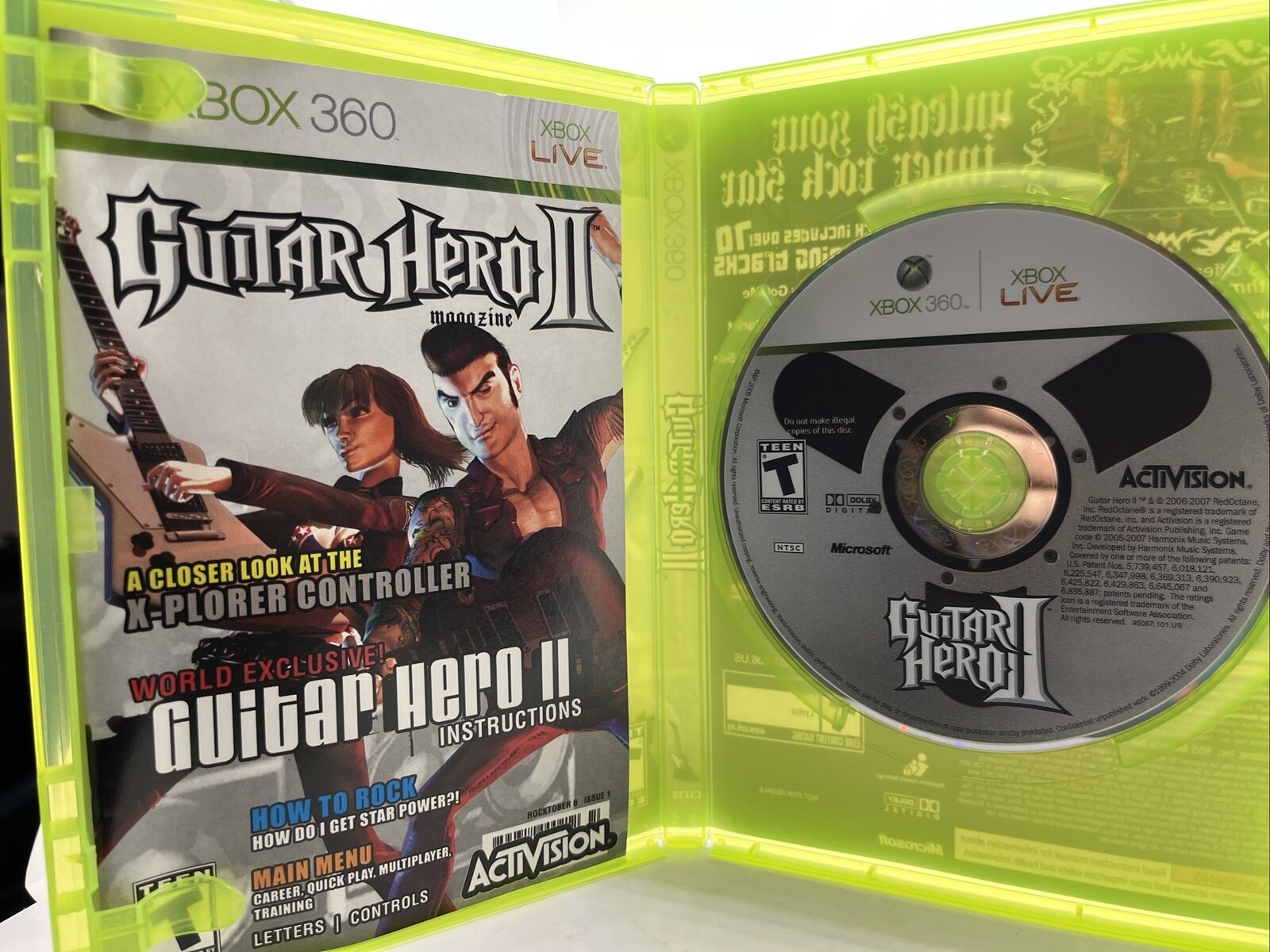 Guitar Hero II (Microsoft Xbox 360, 2007)