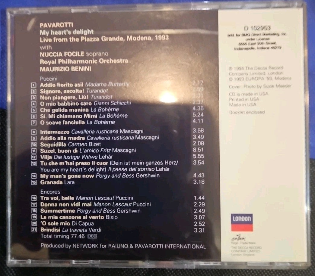 Pavarotti My Hands Delight (CD)