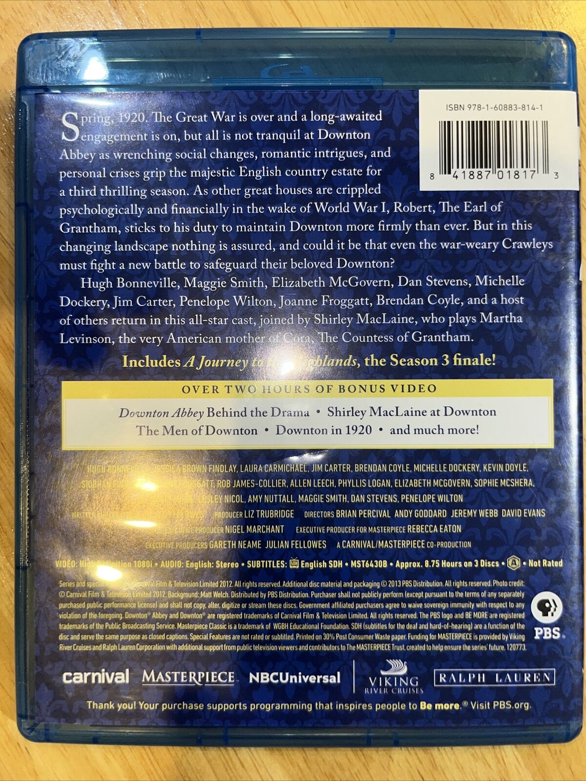 Downton Abbey: Season 3 (Blu-ray Disc, 2013, 3-Disc Set)