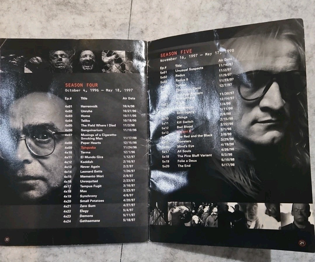 The X-Files Complete 1st Season Collector's Edition Booklet