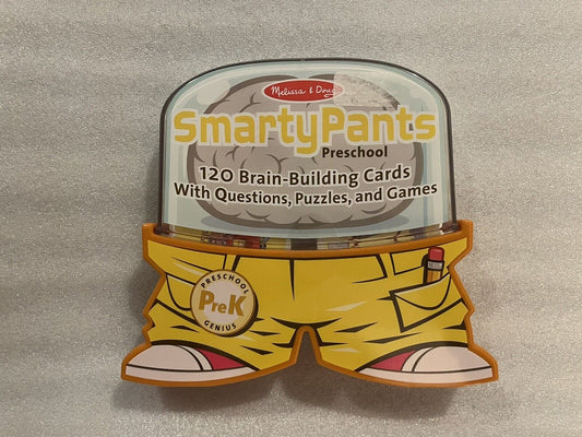 Melissa & Doug SmartyPants Preschool 120 Brain Building Questions Puzzles  Games