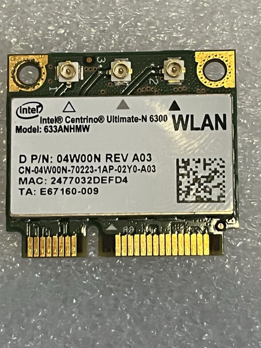 Intel Centrino Ultimate-N 6300 WiFi Card - Tested & Working