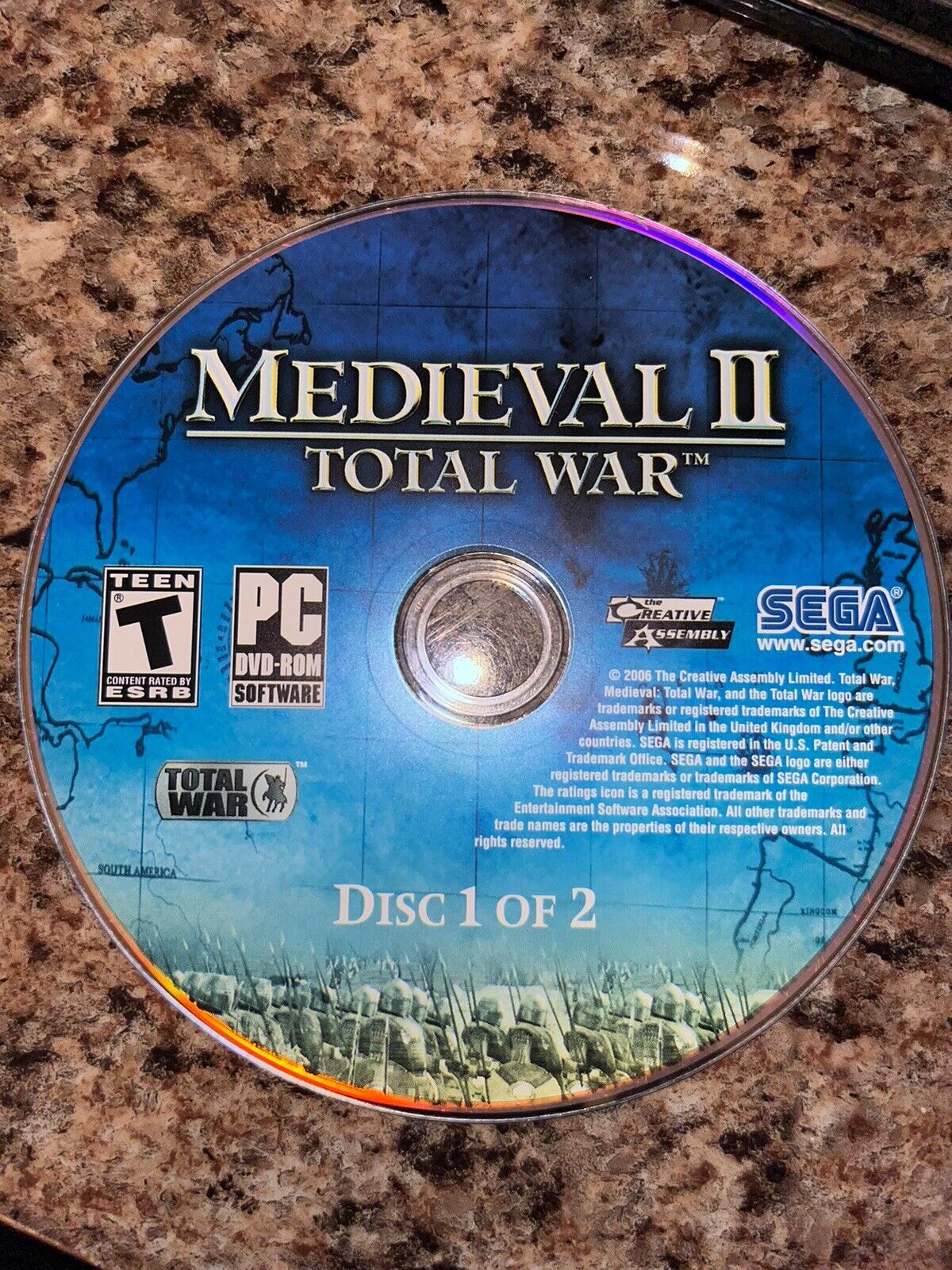 Medieval II: Total War -- Kingdoms (PC, 2007) Disc 1 Replacement Disc