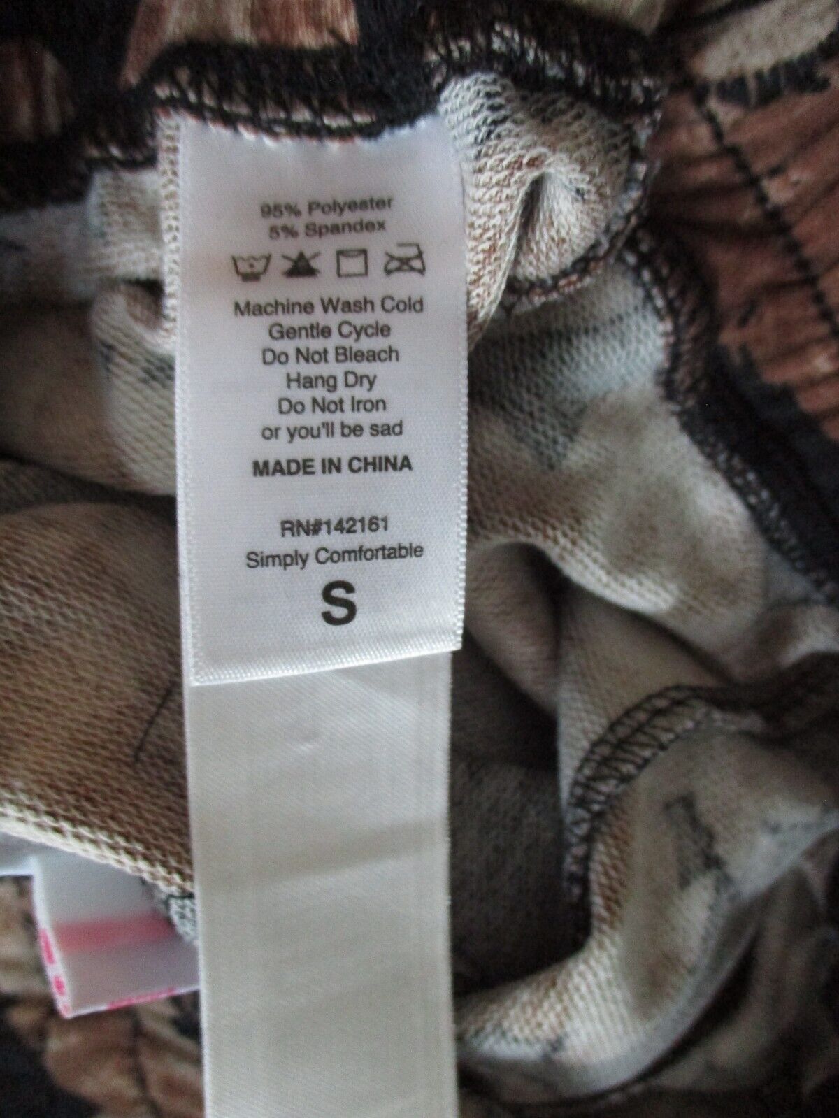 LuLaRoe Like New Jax Small Black and Brown Floral Joggers Sweatpants