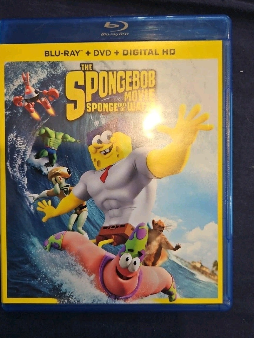The spongebob Movie: Sponge Out of Water (Blu-ray, 2015) No Digital Download