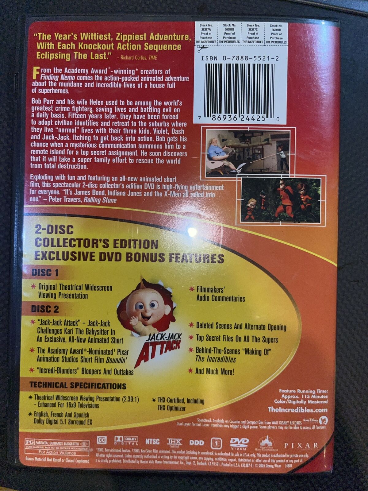The Incredibles (DVD, 2004)