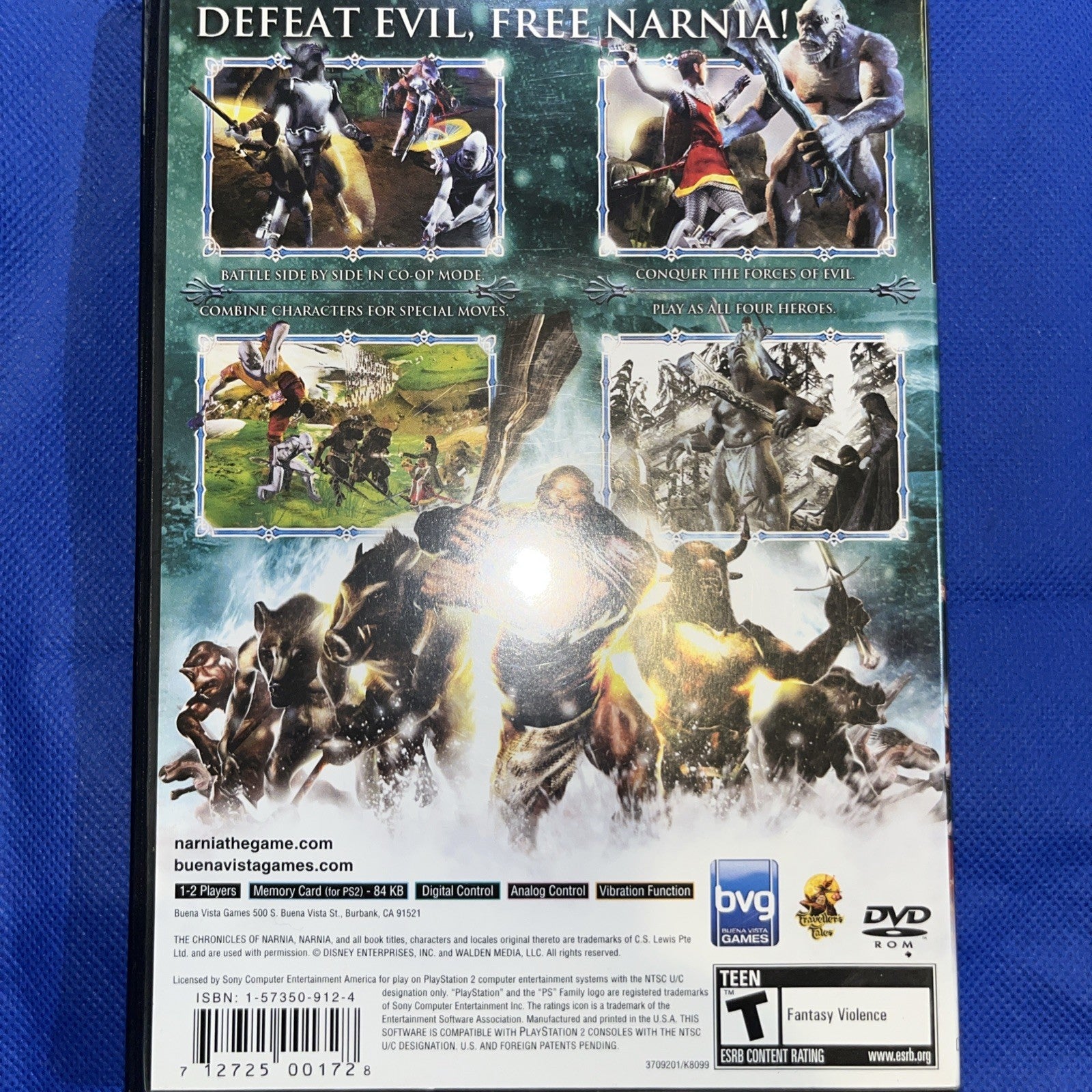 Chronicles of Narnia: The Lion, the Witch, and the Wardrobe (PS2) Mint. Tested.