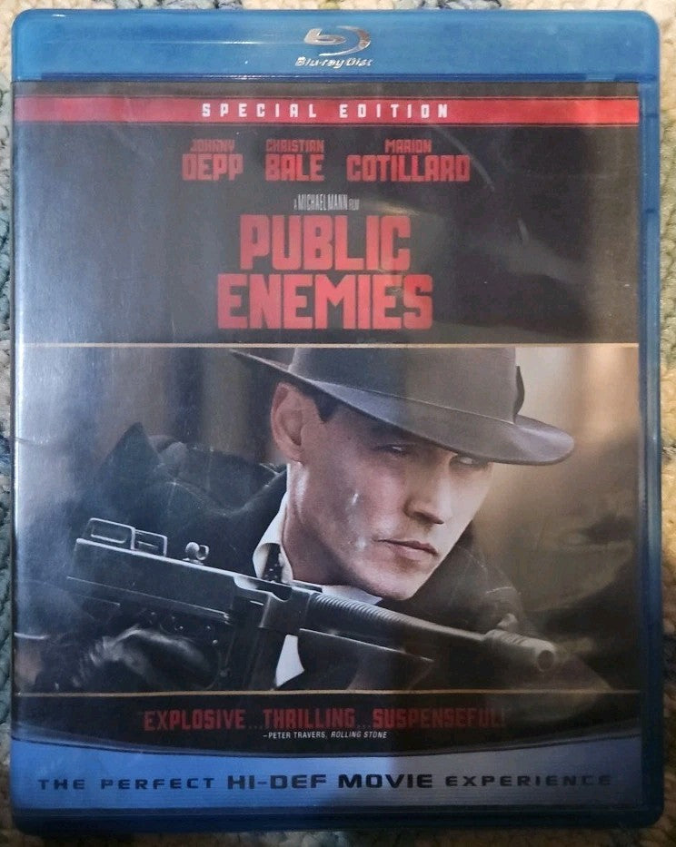 Public Enemies (Blu-ray, 2009) Tested. Artwork Damage