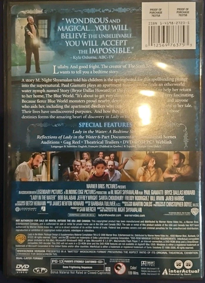 Lady in the Water (DVD, 2006)