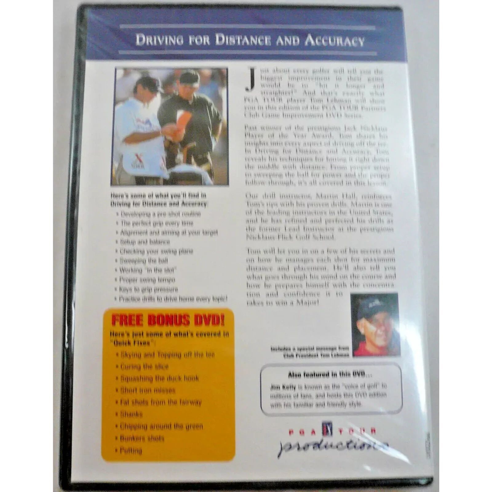 PGA Tour Partners Club: Driving for Distance and Accuracy (DVD) Brand New Sealed