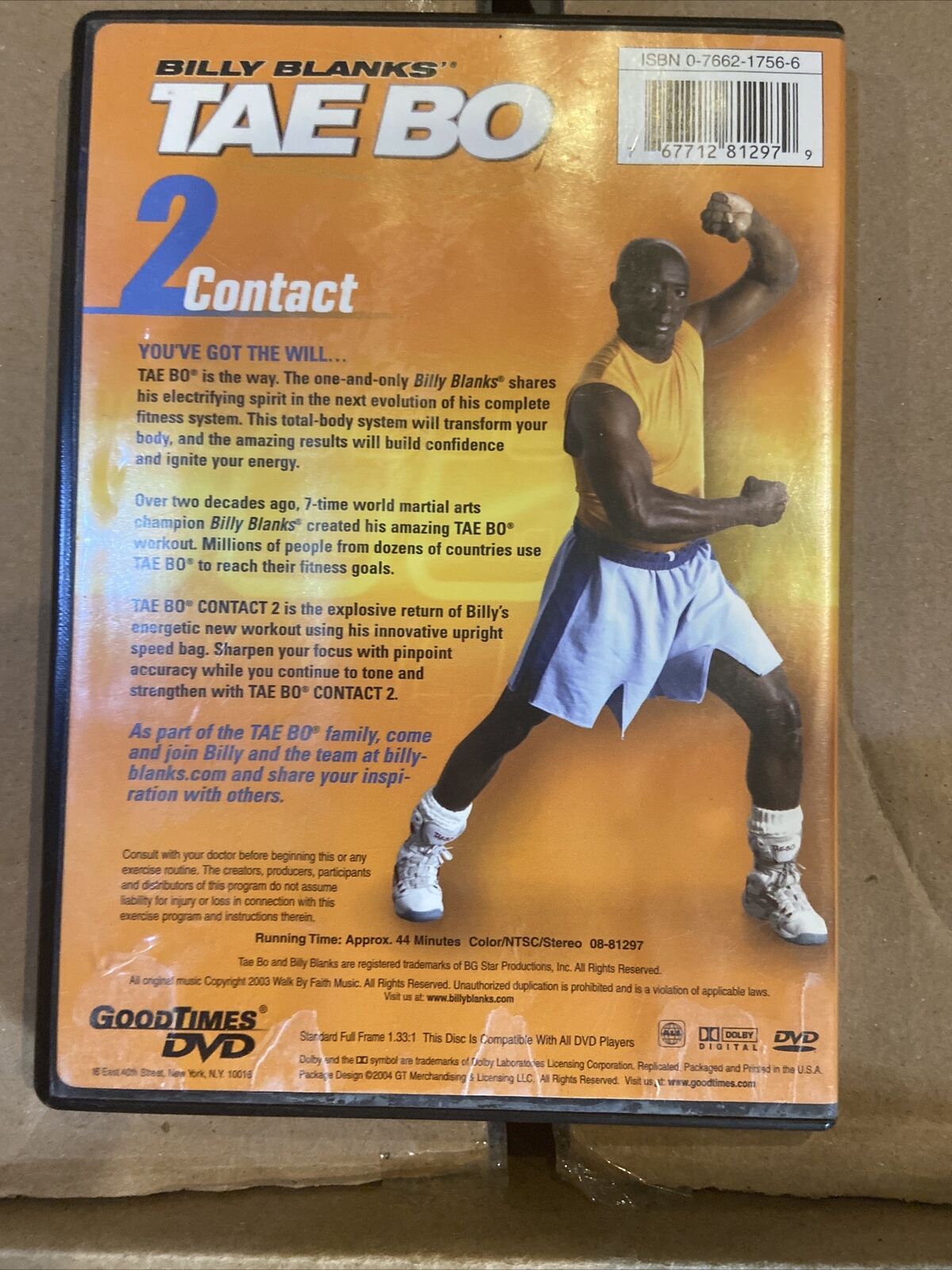Billy Blanks - Tae Bo Contact 1 & 2 (DVD, 2004)