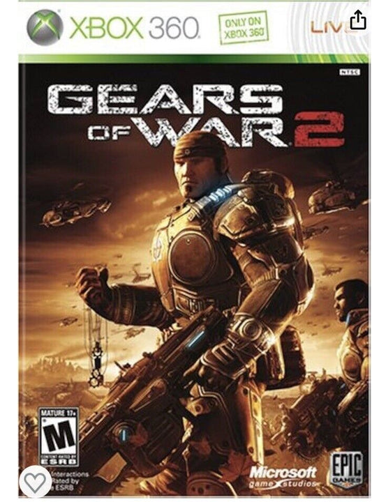 Gears of War 2 (Xbox 360, 2008) New Case. Tested. No Scratches. Resealed