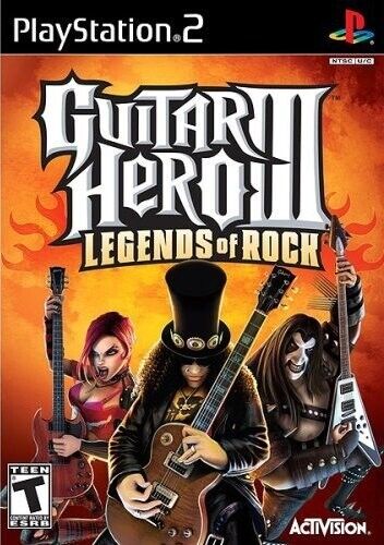 Guitar Hero III 3: Legends of Rock Playstation 2 PS2 Complete w Manual