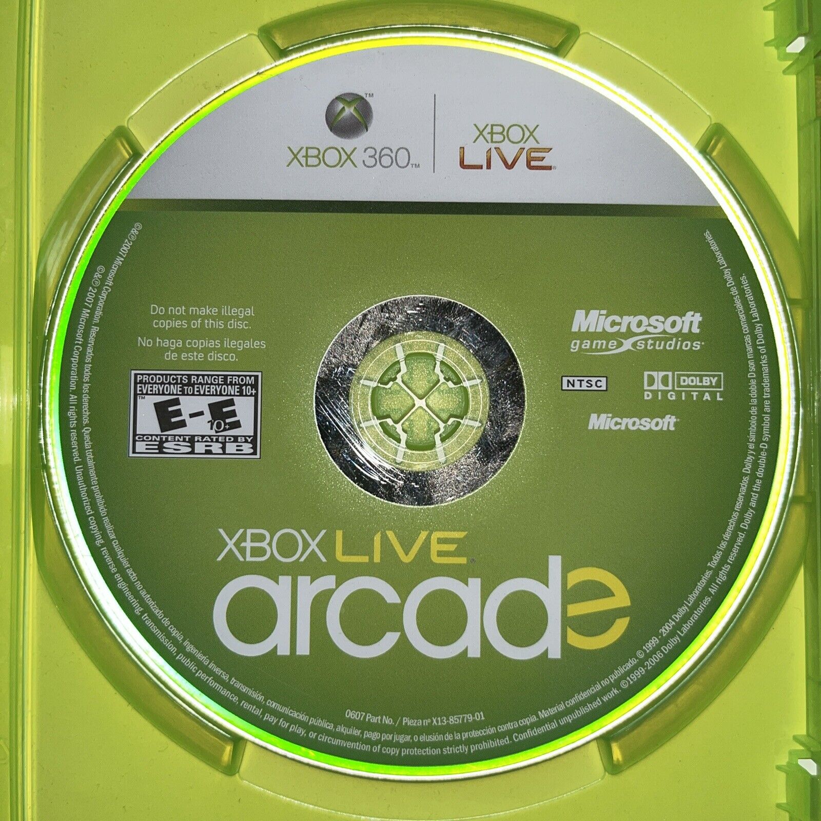 Xbox Live Arcade Compilation Disc (Microsoft Xbox 360, 2007) no manual. New case