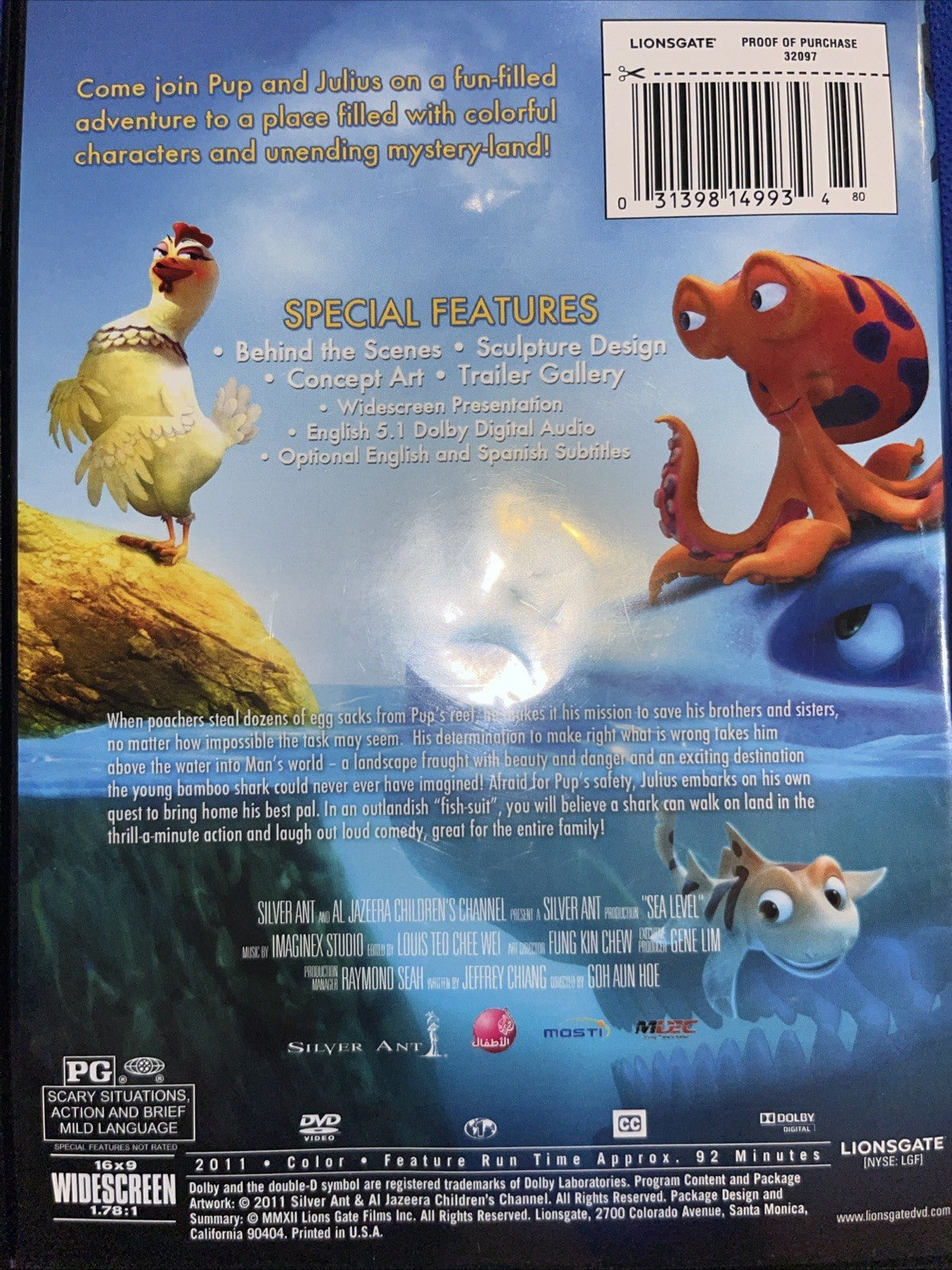 Sea Level (DVD, 2011) Sealed