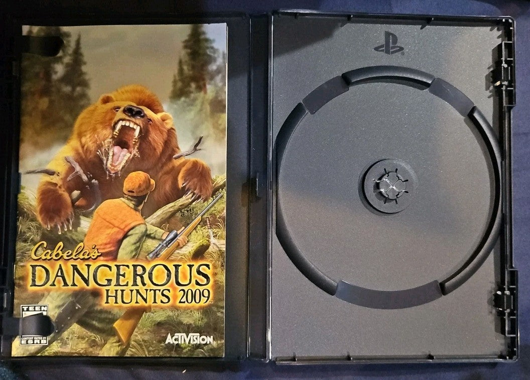 Cabela's Dangerous Hunts 2009 (PS2) No Games. Artwork + Manual + Case ONLY