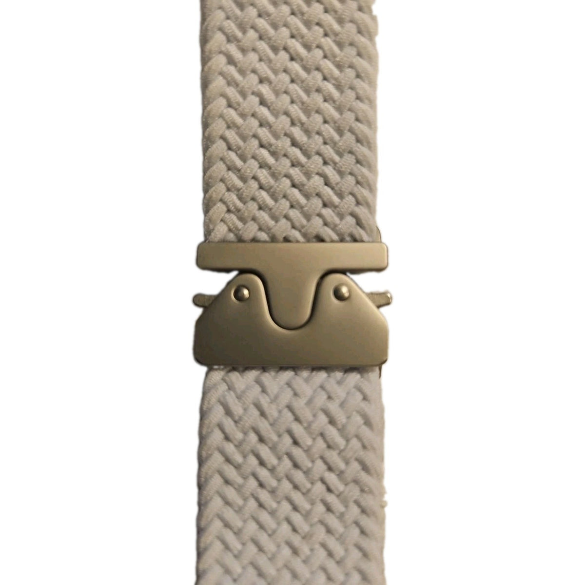 20mm White Braided Woven Watch Band Adjustable Metal Quick Release...