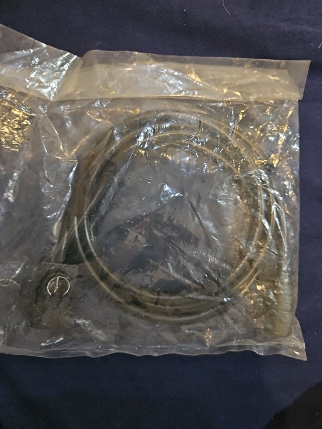 F-Type Quick Push Connect Male To Male 3 Foot Cable With Grounding Spades & Clip