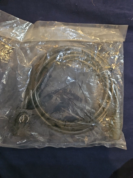 F-Type Quick Push Connect Male To Male 3 Foot Cable With Grounding Spades & Clip