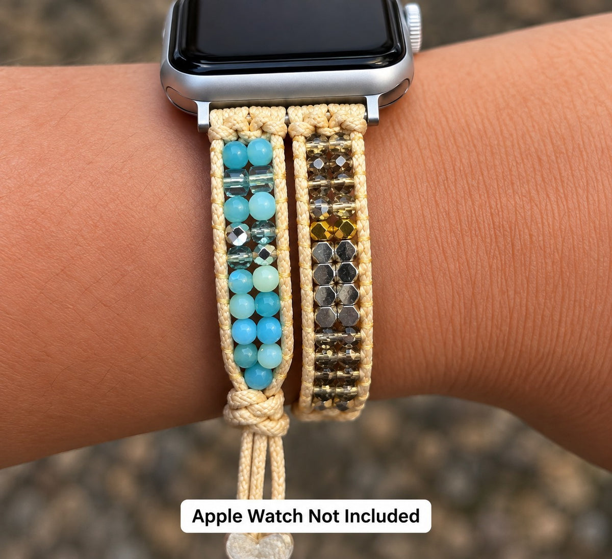 Band Fits Apple Watch 38 40 41mm Series 1-9 SE Boho Turquoise Beaded...