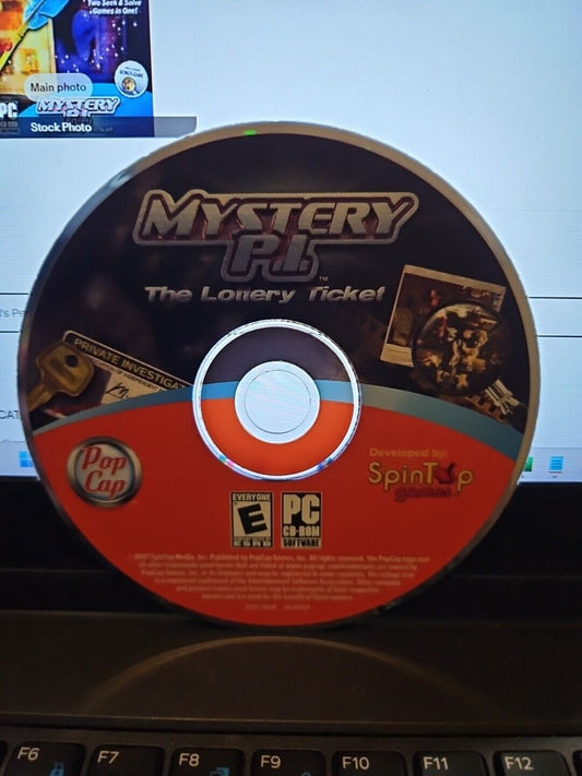 Mystery P.I.: The Lottery Ticket (PC, 2008) Game Disc Only