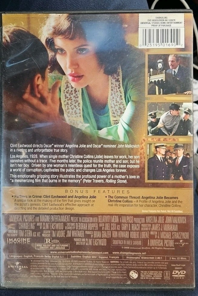 Changeling (DVD, 2008) Sealed