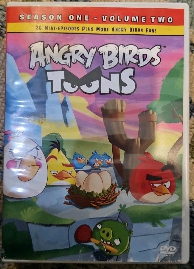 Angry Birds Toons: Season One Volume 2 (DVD, 2013) Tested. New Case. Resealed