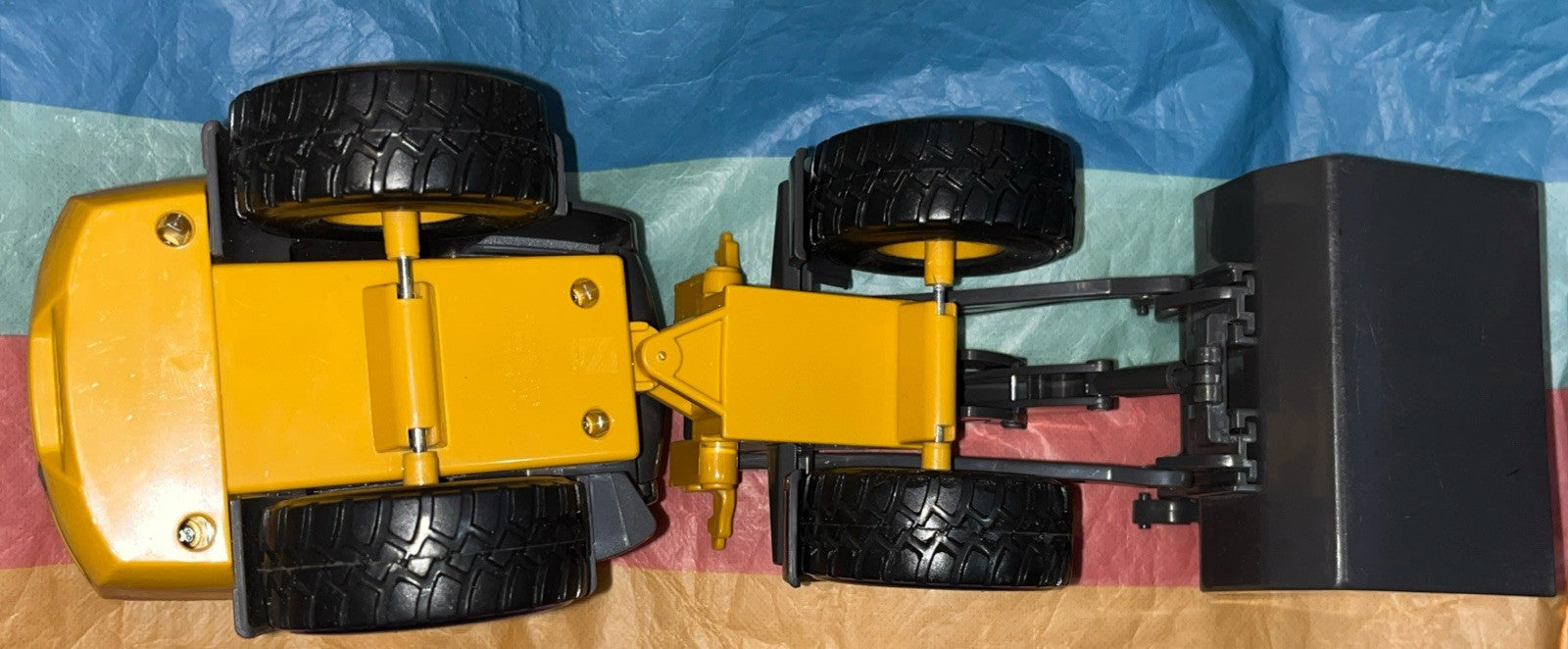 VOLVO ELECTRIC L25 FRONT END LOADER LOOSE PLASTIC NEW RAY NR1 ARTICULATED SCOOP.