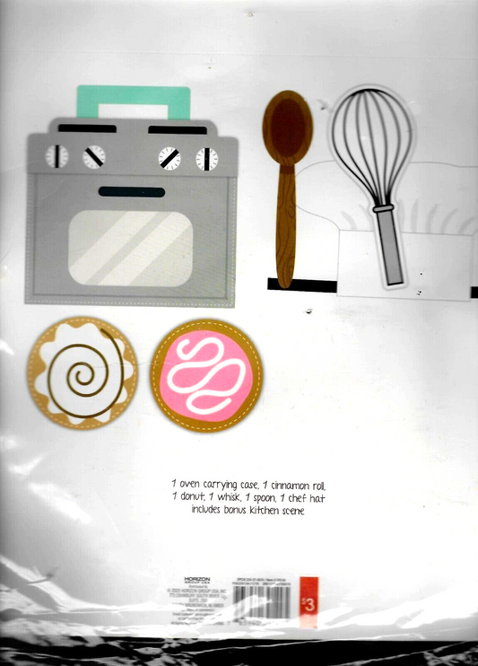 Felt Role Play Kits Pretend Baker Set 6 Piece Learning Sets  Ages 3+