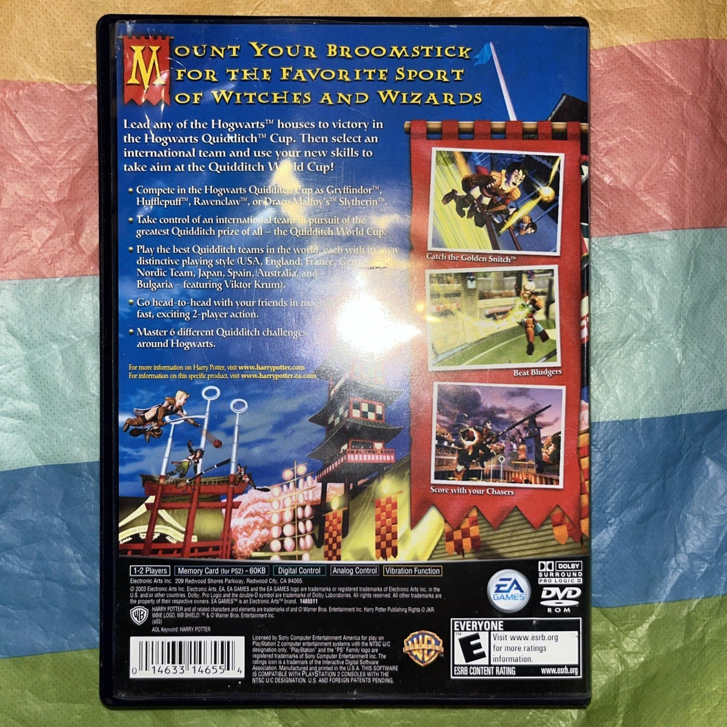 Harry Potter: Quidditch World Cup (PS2) Tested. No Manual. Original Case