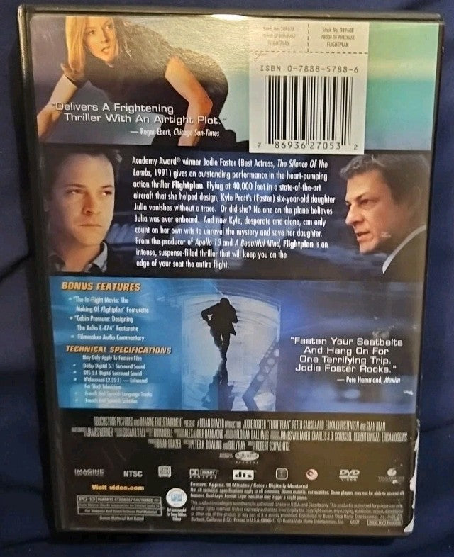 Flightplan (DVD, 2005) New Sealed