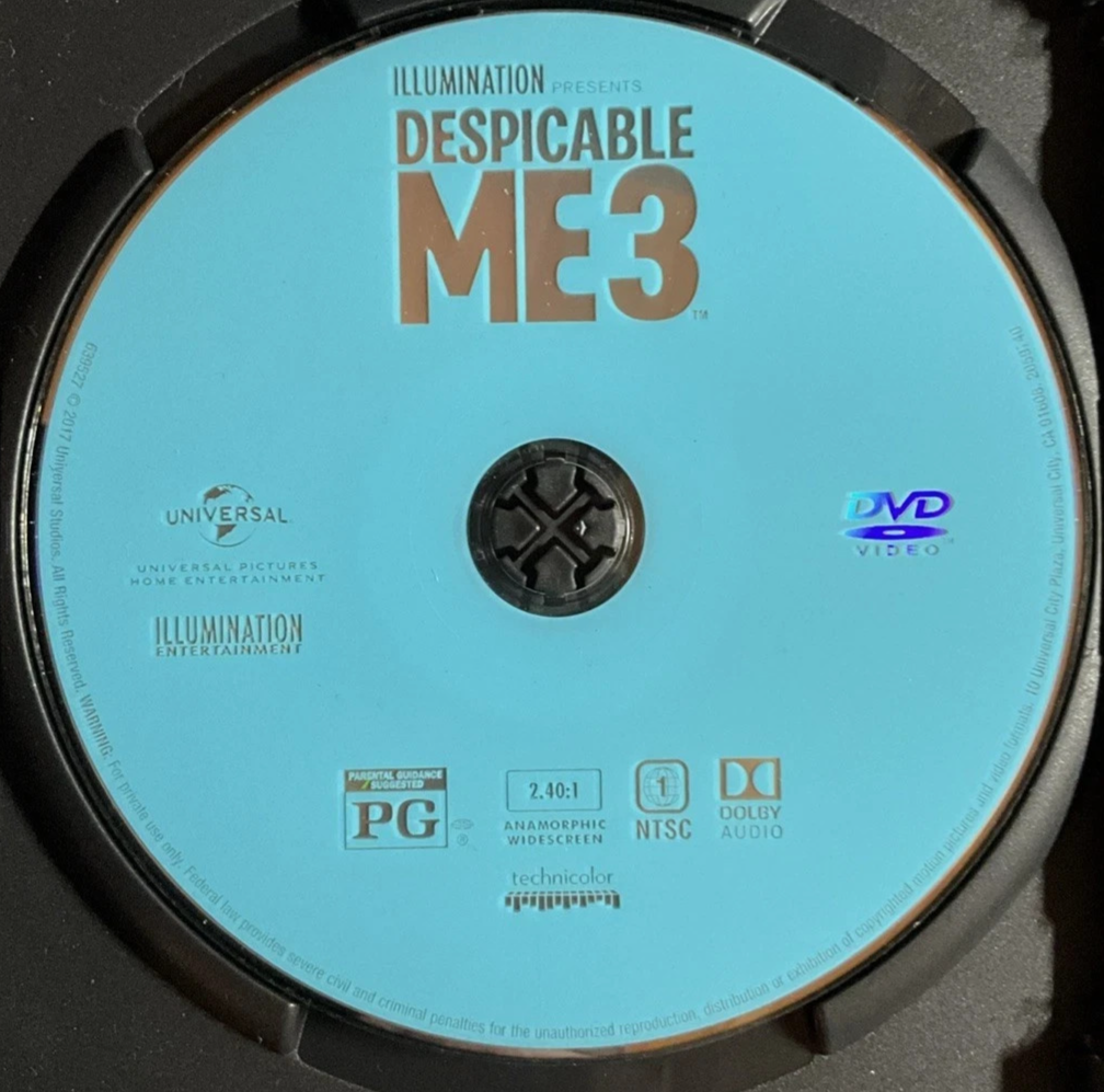 Despicable Me 3 (DVD, 2017) *** Disc Only No Artwork ****