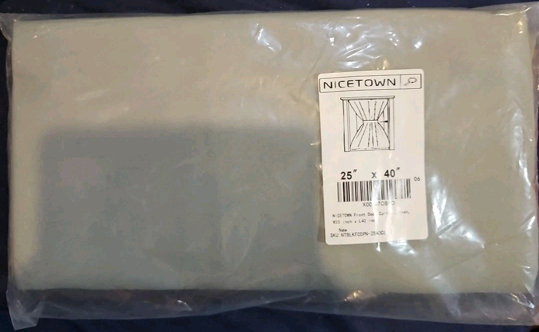 Nicetown Blackout Door Curtain - Insulated Tricia Door Window Covering 25" x 40"
