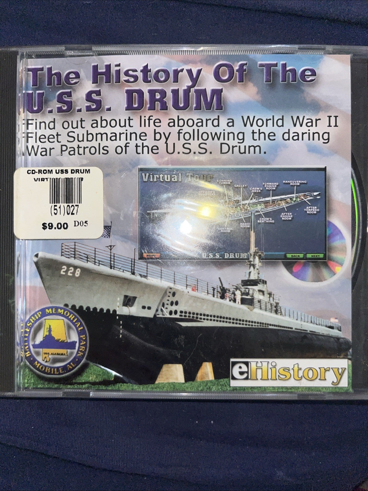The History of U.S.S. Drum PC CD-Rom