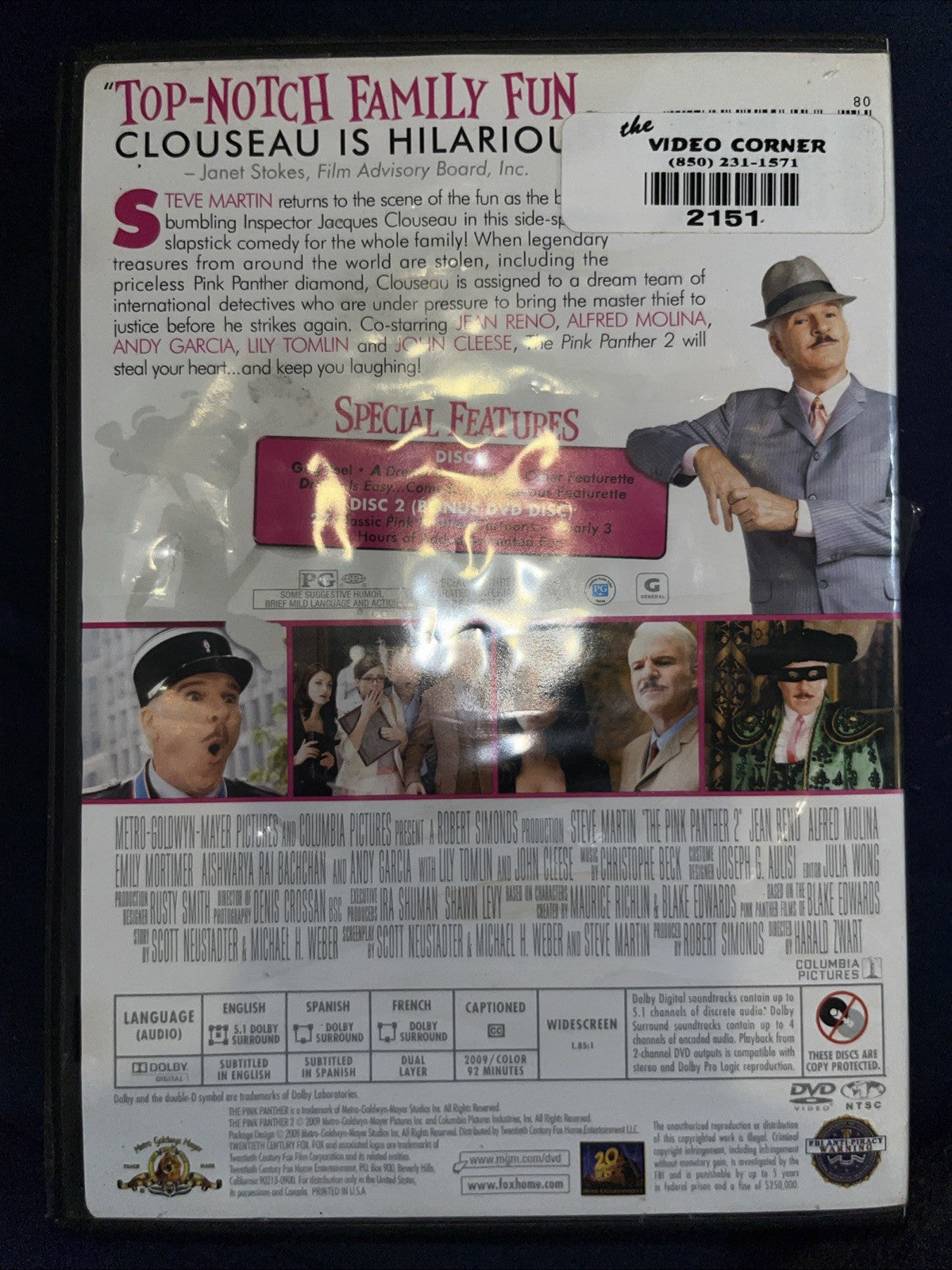 The Pink Panther 2 (DVD) Tested. New Case