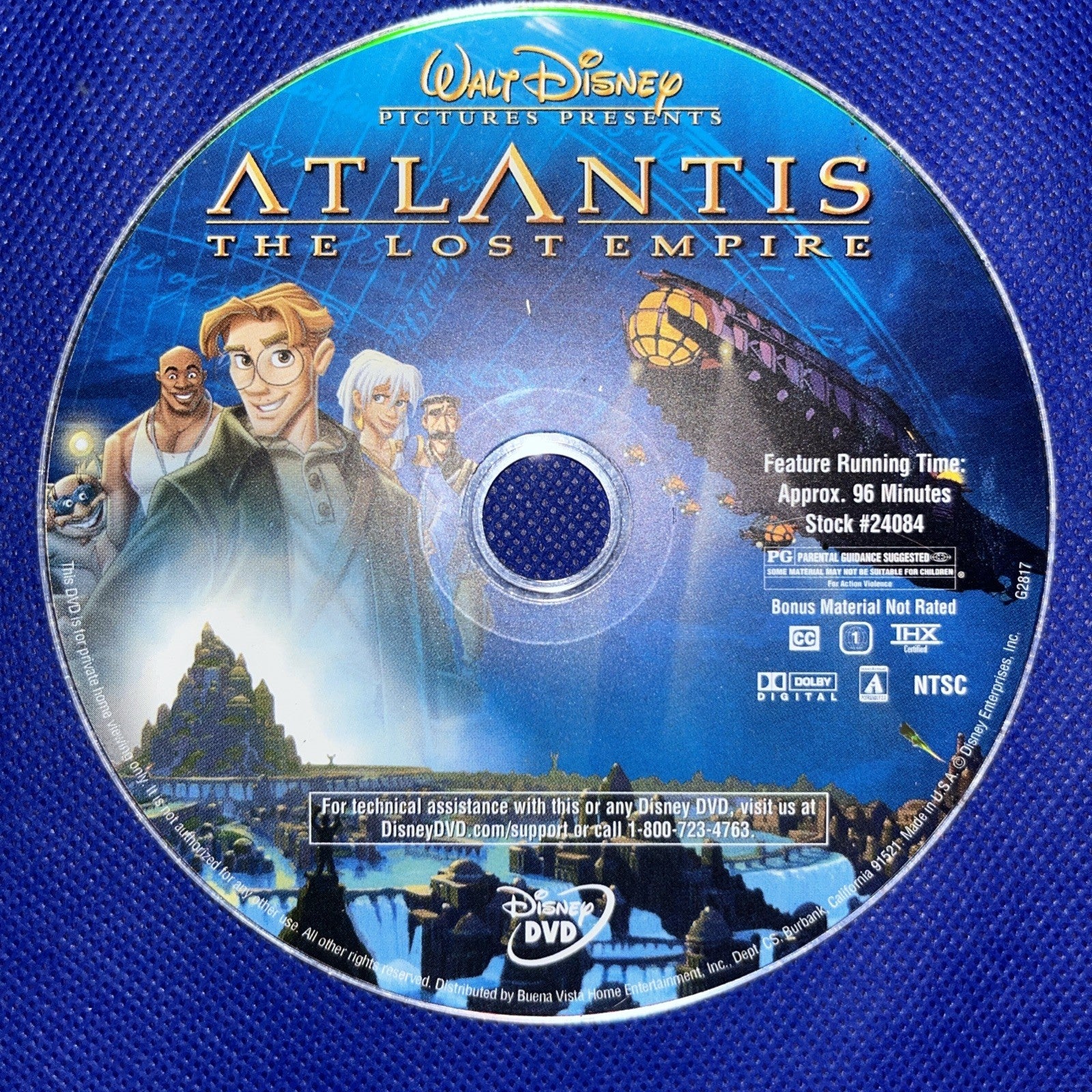 ATLANTIS: THE LOST EMPIRE (DVD) Disc Only
