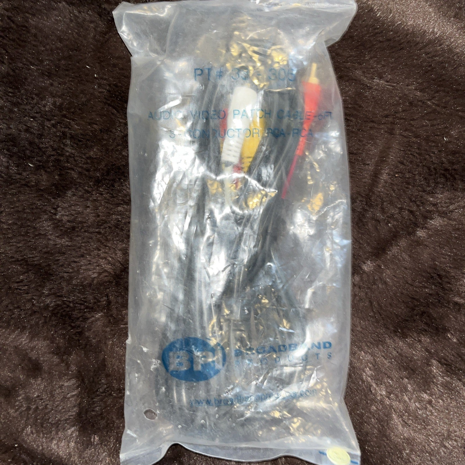 3ft 3 RCA Male to 3 RCA Male Cord Black Audio Video AV Cable