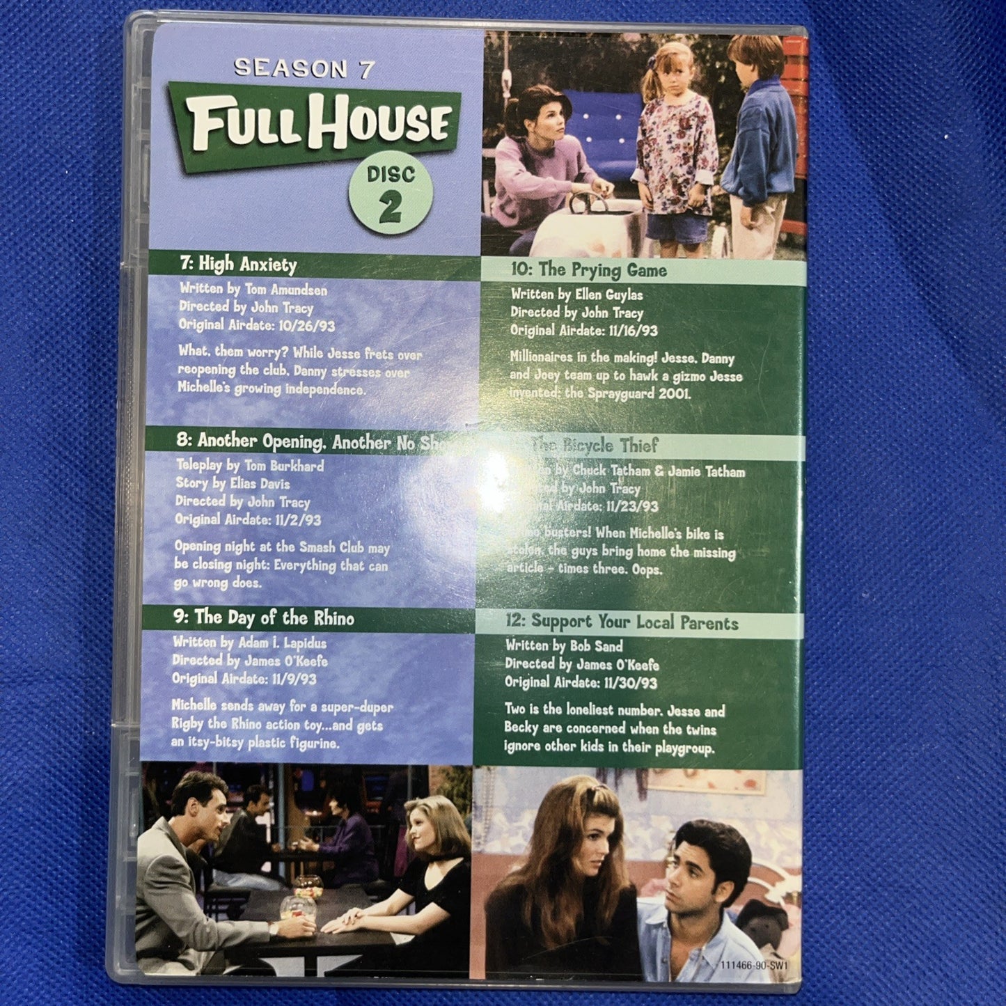 Full House: the Complete Seventh Season (DVD, 1993) Missing Outer Cover
