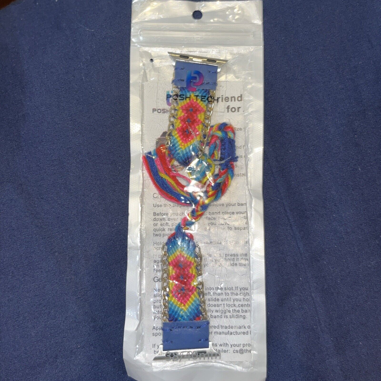Posh Tech Apple Watch Band Fits Series 1 2 3 4 & 5 Canvas Western