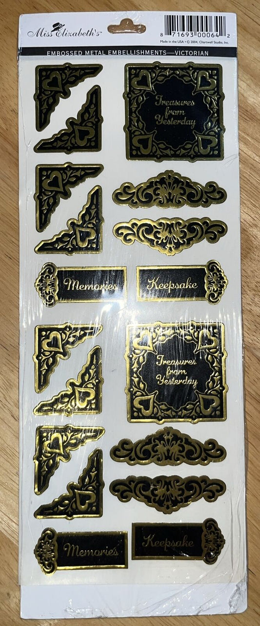 Miss Elizabeth’s Embossed Metal Embellishments - Victorian