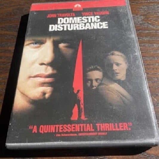 Domestic Disturbance (DVD, 2002, Checkpoint) Thriller John Travolta Vince Vaughn
