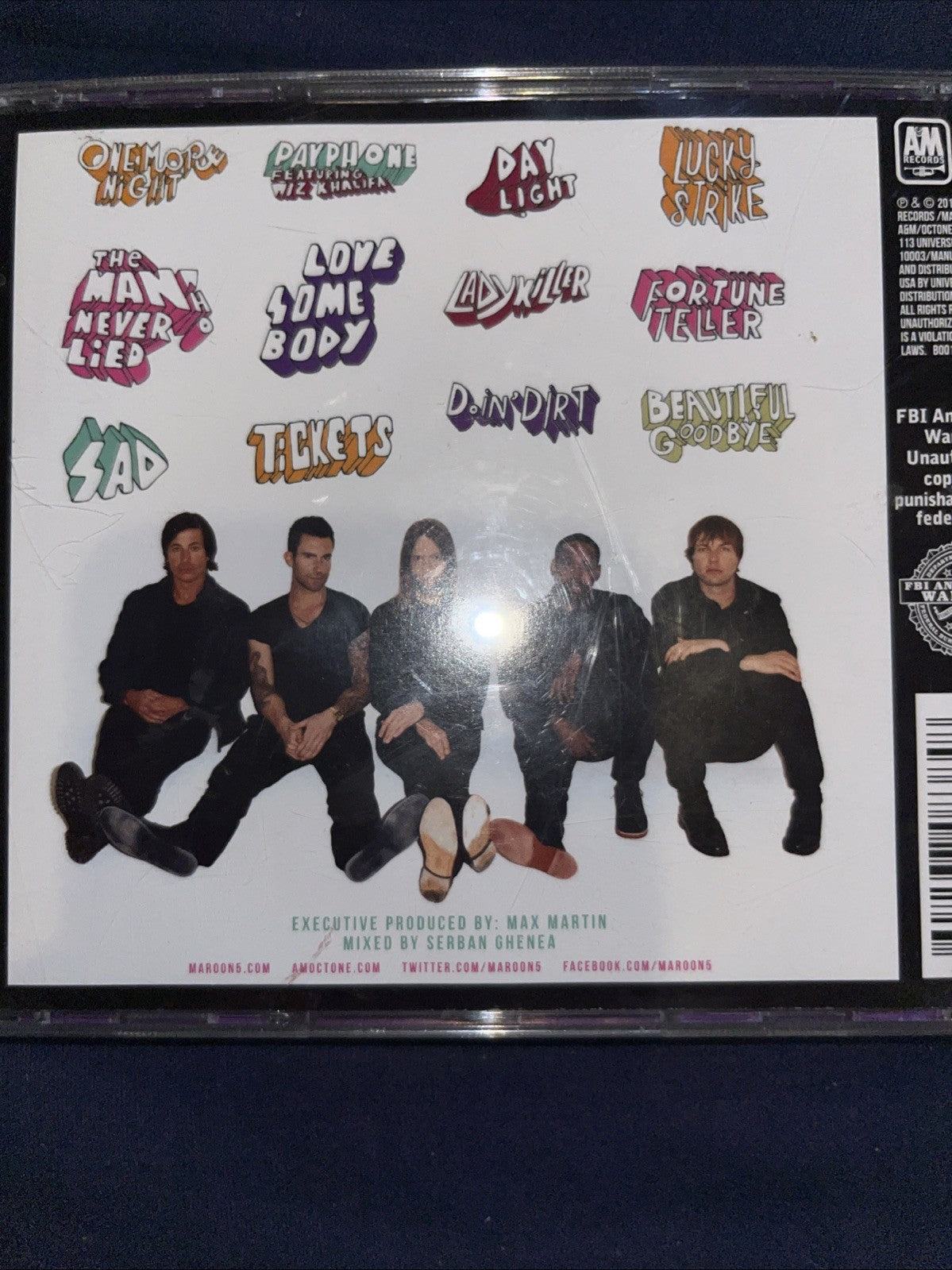 Overexposed by Maroon 5 (CD, 2012)
