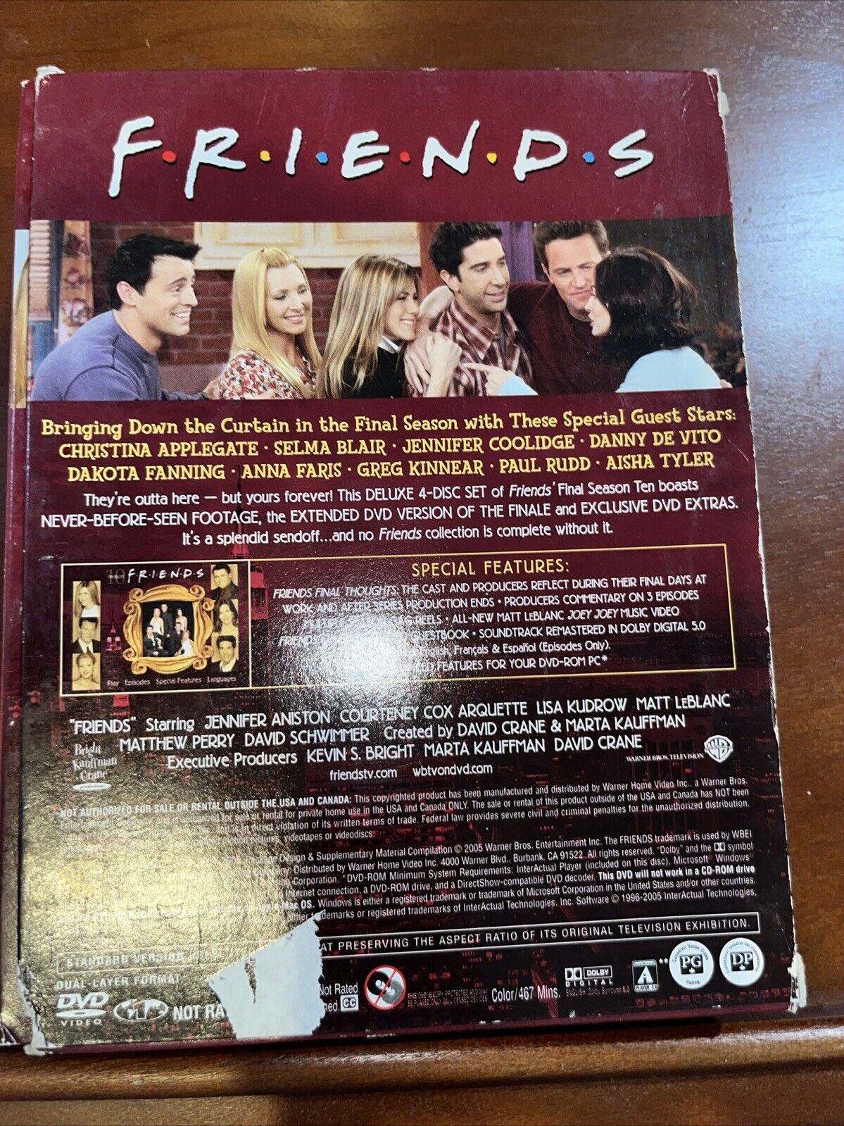 Friends - The Complete Tenth Season (DVD, 2005, 4-Disc Set)