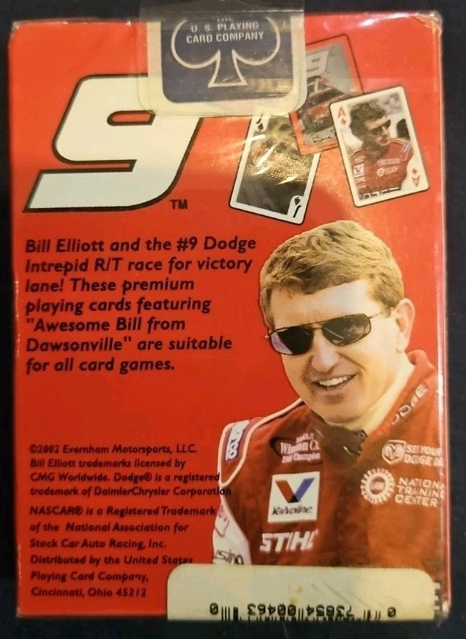 NASCAR Bill Elliott #9 Playing Cards (NEW, Sealed)