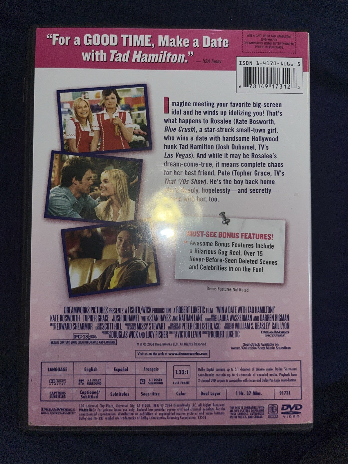 Win a Date with Tad Hamilton (DVD, 2004)