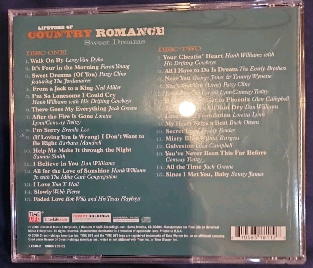 TIME-LIFE-CLASSIC COUNTRY-80'S LOVE SONGS ( NEW/) 6 CD Set. Some Boxwear