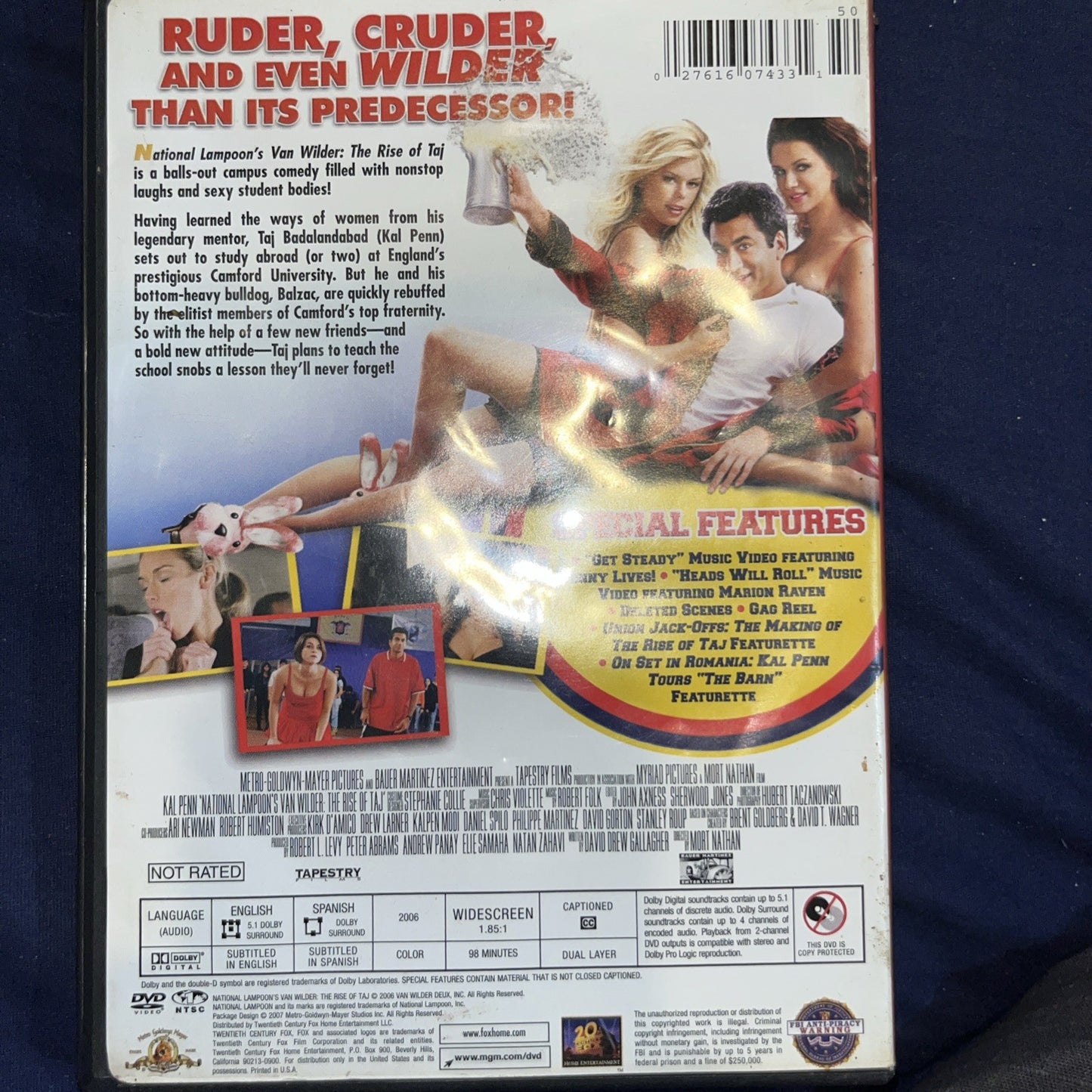 Van Wilder Unrated And Van Wilder The Rise of Taj (2 DVD, Unrated) Sealed