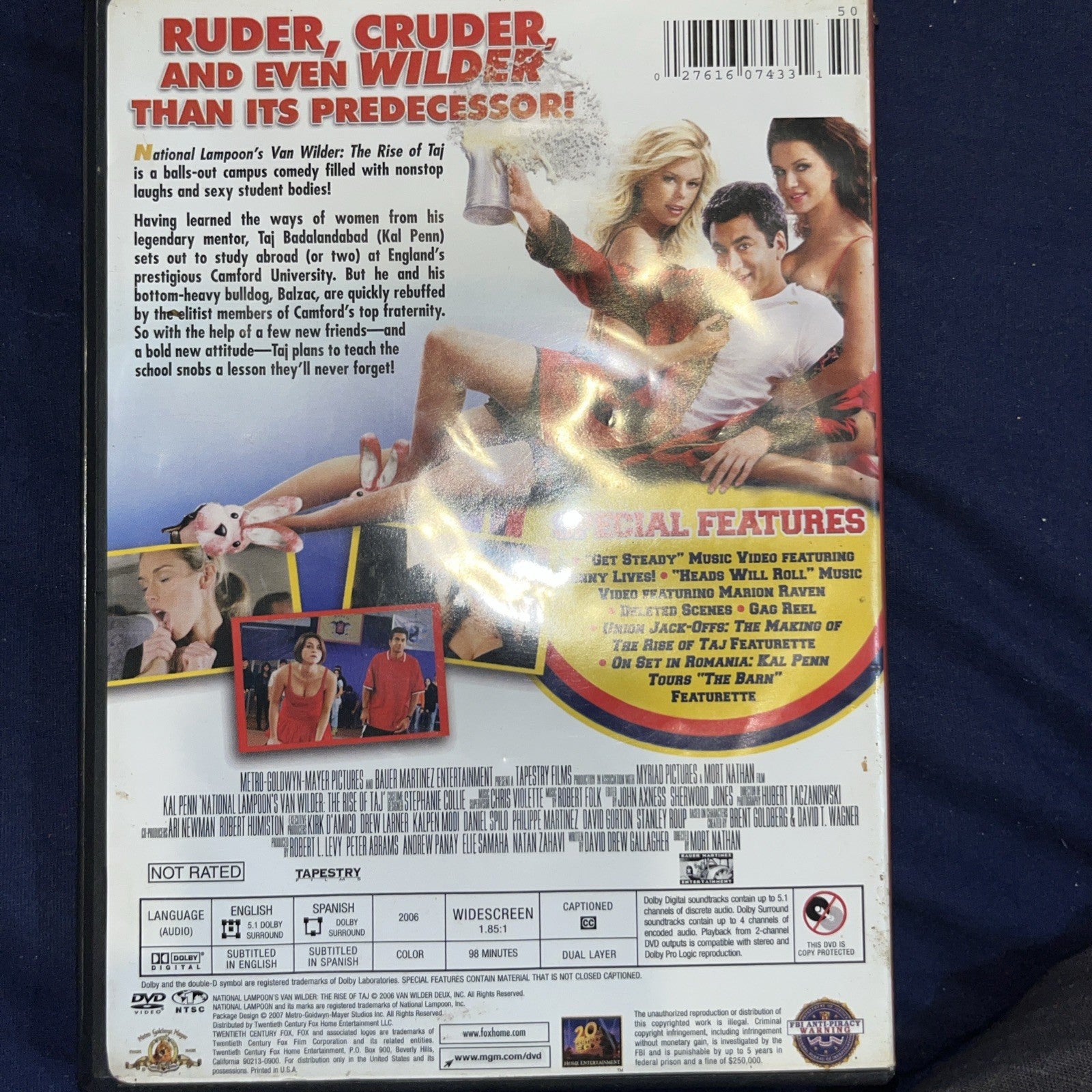 Van Wilder Unrated And Van Wilder The Rise of Taj (2 DVD, Unrated) Sealed