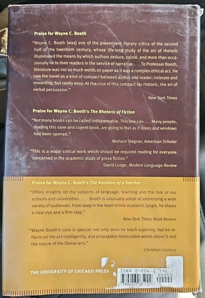 Essential Wayne Booth by Wayne C. Booth (2006, Hardcover)