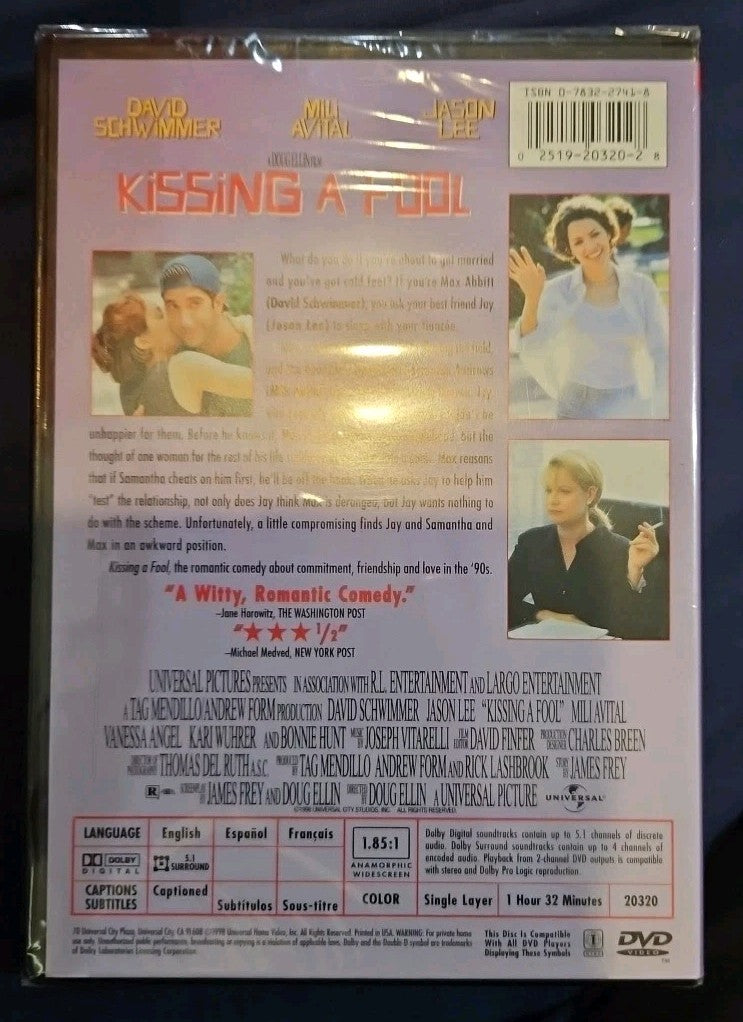 Kissing a Fool (DVD, 1998)
